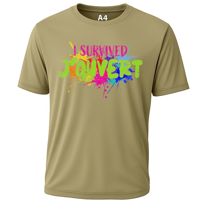I Survived Jouvert - Caribbean Carnival Paint Splatter Performance Shirt