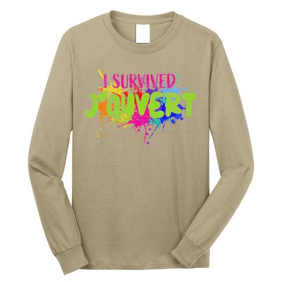 I Survived Jouvert - Caribbean Carnival Paint Splatter Long Sleeve Shirt