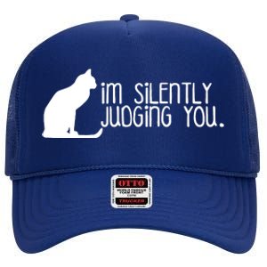 IM Silently Judging You High Crown Mesh Back Trucker Hat