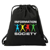 Information Society Jump Drawstring Bag