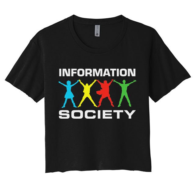 Information Society Jump Women's Crop Top Tee