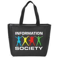 Information Society Jump Zip Tote Bag