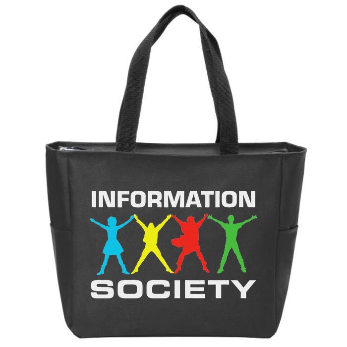 Information Society Jump Zip Tote Bag