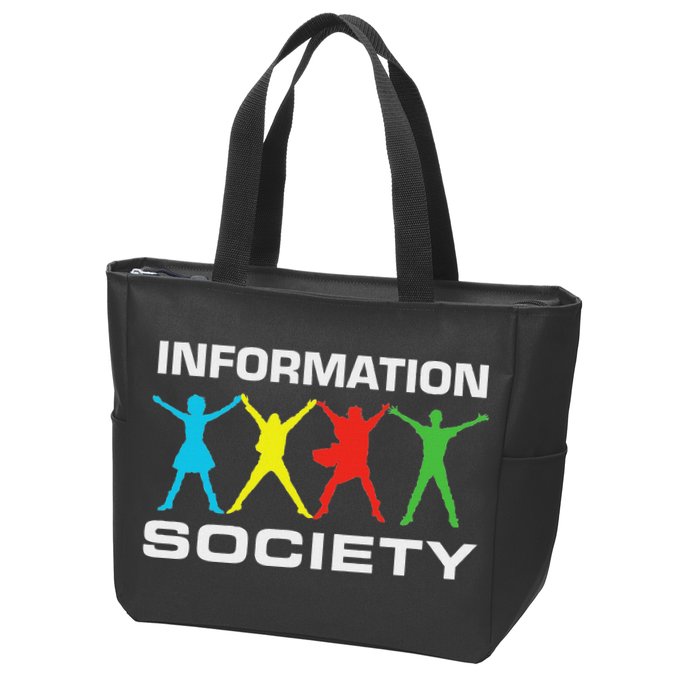 Information Society Jump Zip Tote Bag
