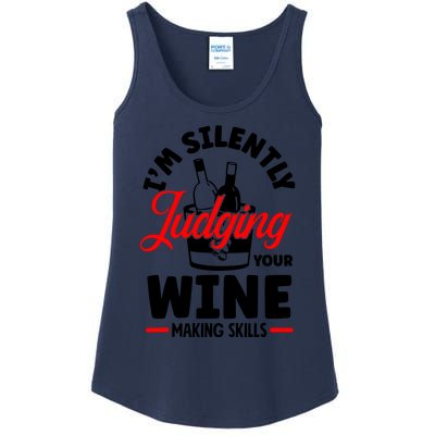 IM Silently Judging Your Wine Ladies Essential Tank