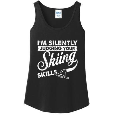 Im Silently Judging Your Skiing Skills Gift Ladies Essential Tank