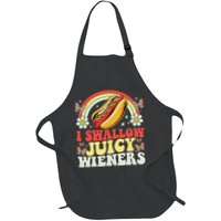 I Swallow Juicy Wiener Funny Inappropriate Apron