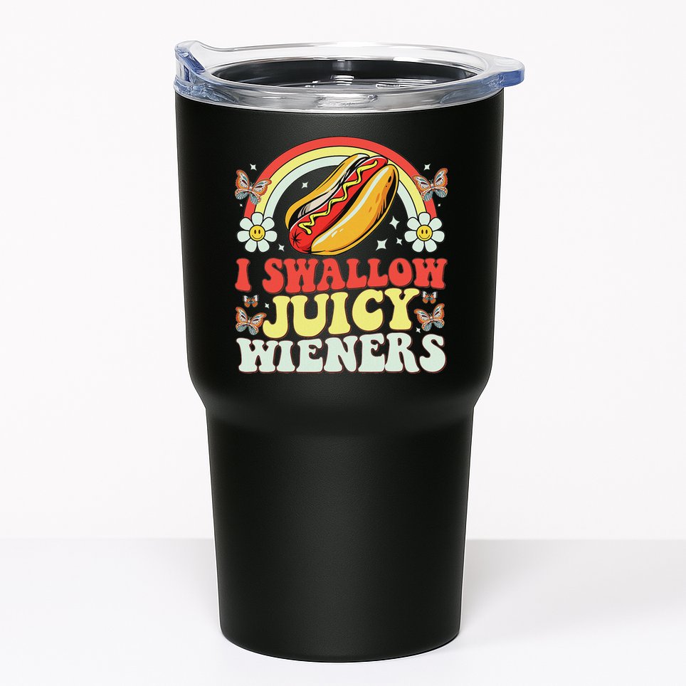 I Swallow Juicy Wiener Funny Inappropriate Tumbler