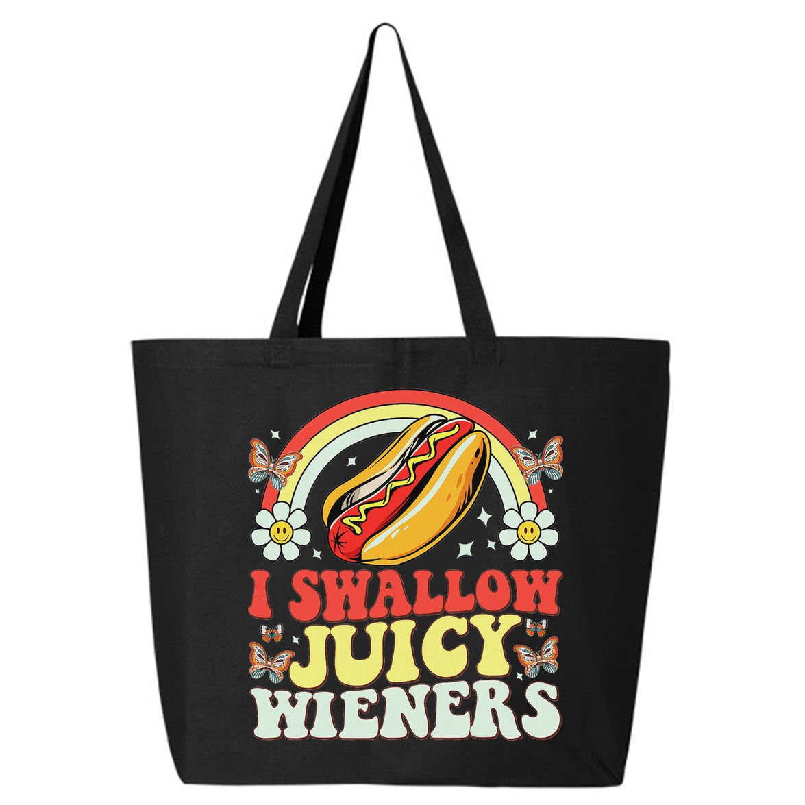 I Swallow Juicy Wiener Funny Inappropriate 25L Jumbo Tote