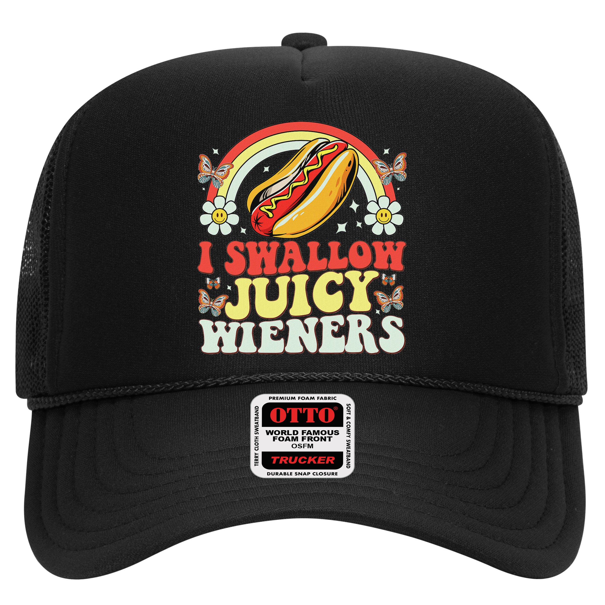 I Swallow Juicy Wiener Funny Inappropriate Hat
