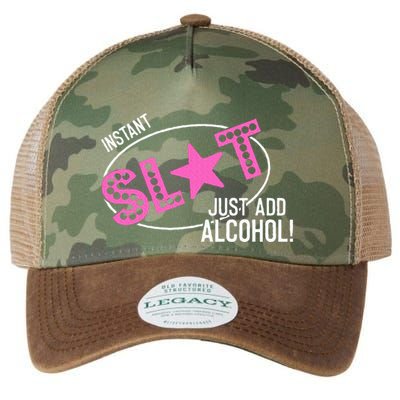 Instant Slut Just Add Alcohol Funny Design Legacy Tie Dye Trucker Hat