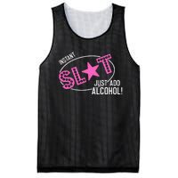 Instant Slut Just Add Alcohol Funny Design Mesh Reversible Basketball Jersey Tank