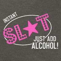 Instant Slut Just Add Alcohol Funny Design Cotton Canvas Backpack