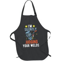 I'm Silently Judging Your Welds Welder Welding Full-Length Apron With Pockets