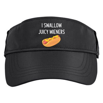 I Swallow Juicy Wieners Funny Joke Adult Drive Performance Visor