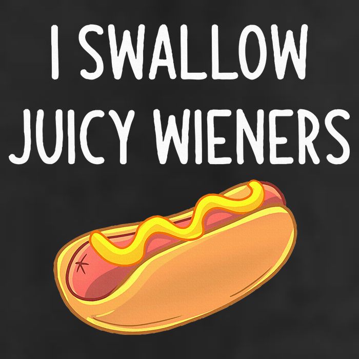 I Swallow Juicy Wieners Funny Joke Golf Towel