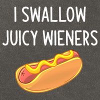 I Swallow Juicy Wieners Funny Joke Cotton Canvas Backpack