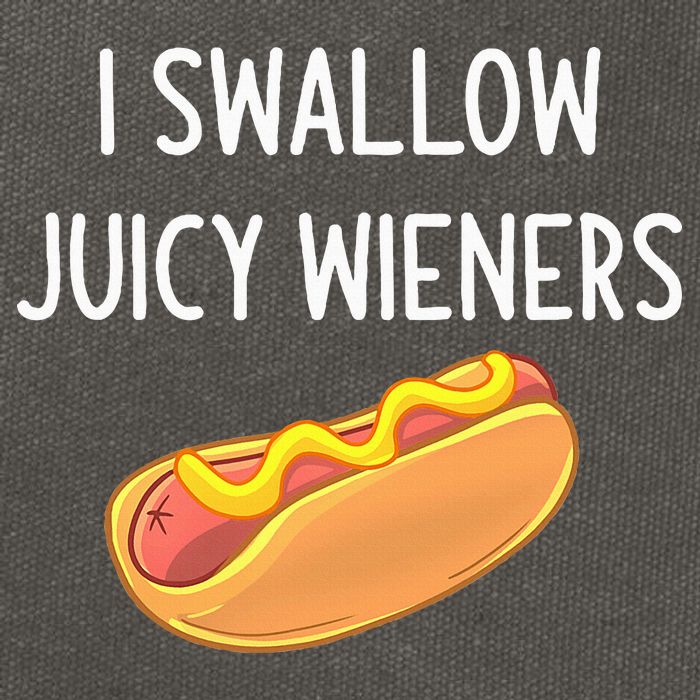I Swallow Juicy Wieners Funny Joke Cotton Canvas Backpack