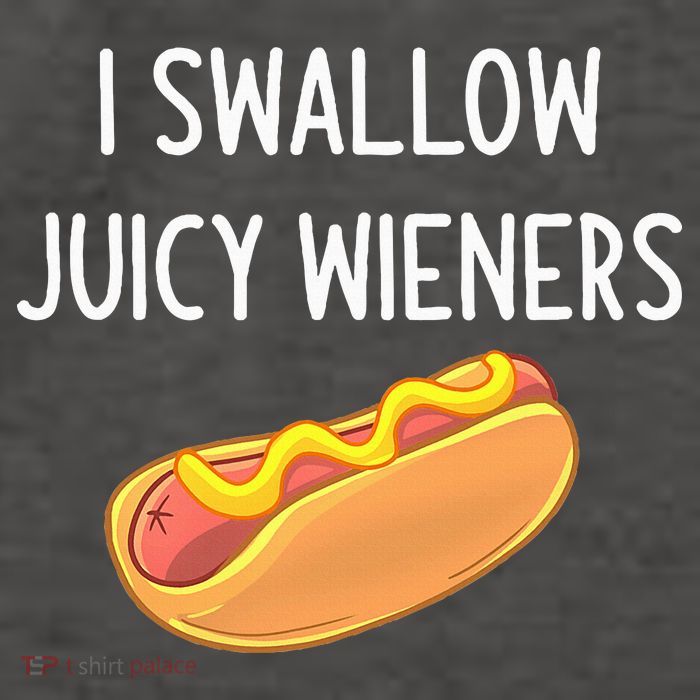 I Swallow Juicy Wieners Funny Joke Vector Backpack
