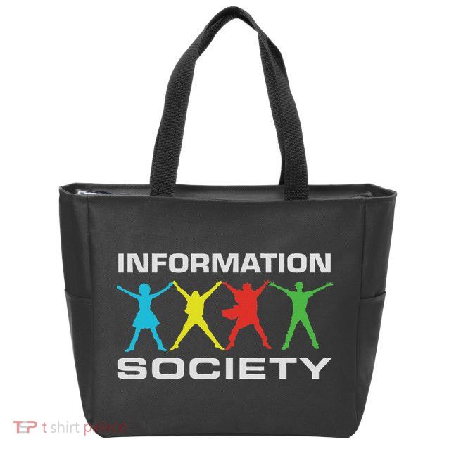 Information Society Jump Zip Tote Bag