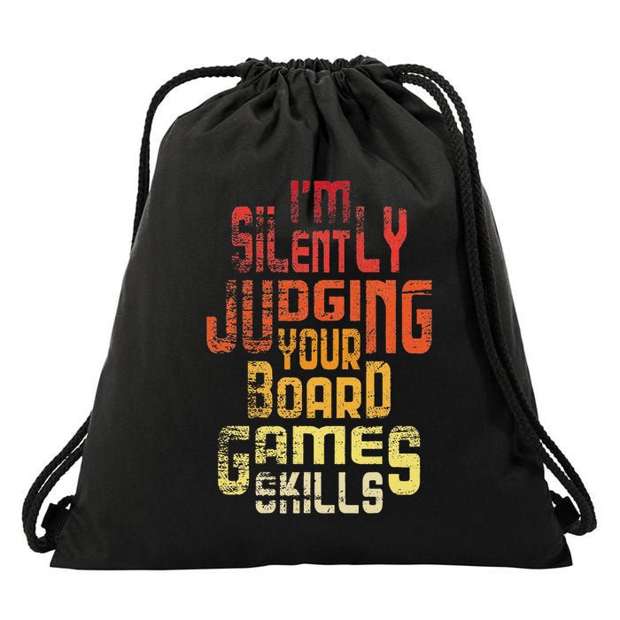 I'm Silently Judging Your Board Games Skills Tabletop Game Drawstring Bag