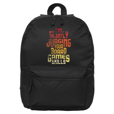I'm Silently Judging Your Board Games Skills Tabletop Game 16 in Basic Backpack