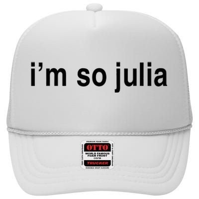 IM So Julia High Crown Mesh Back Trucker Hat