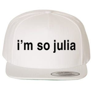 IM So Julia Wool Snapback Cap