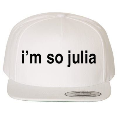 IM So Julia Wool Snapback Cap