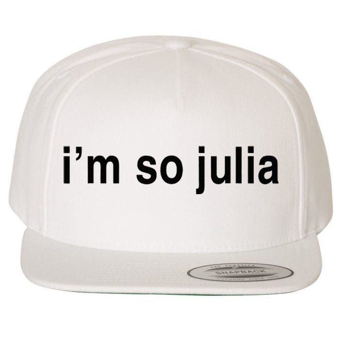 IM So Julia Wool Snapback Cap