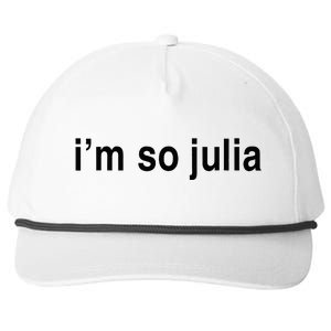 IM So Julia Snapback Five-Panel Rope Hat