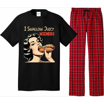 I Swallow Juicy Wieners Funny Joke Hot Dog Pun Meaningful Gift Pajama Set