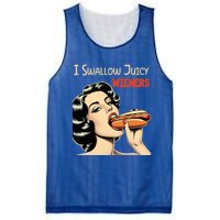 I Swallow Juicy Wieners Funny Joke Hot Dog Pun Meaningful Gift Mesh Reversible Basketball Jersey Tank