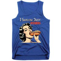 I Swallow Juicy Wieners Funny Joke Hot Dog Pun Meaningful Gift Tank Top