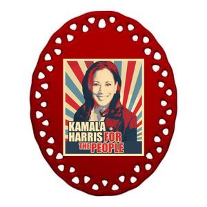 IM Speaking Kamala Harris For The People Gift Ceramic Oval Ornament