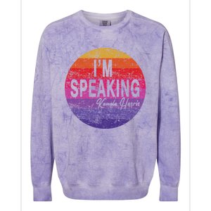 IM Speaking Kamala Harris Gift Colorblast Crewneck Sweatshirt