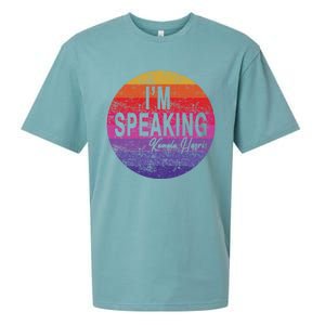 IM Speaking Kamala Harris Gift Sueded Cloud Jersey T-Shirt