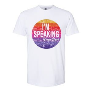 IM Speaking Kamala Harris Gift Softstyle CVC T-Shirt