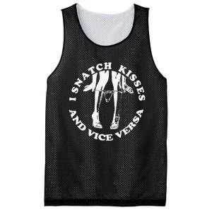 I Snatch Kisses And Vice Versa Funny Couple Love Mesh Reversible Basketball Jersey Tank