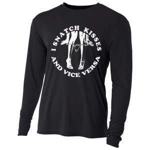 I Snatch Kisses And Vice Versa Funny Couple Love Cooling Performance Long Sleeve Crew