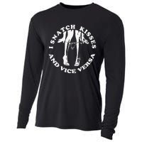 I Snatch Kisses And Vice Versa Funny Couple Love Cooling Performance Long Sleeve Crew