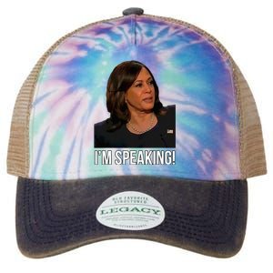 IM Speaking Kamala Harris Vice President Debate Vote Legacy Tie Dye Trucker Hat