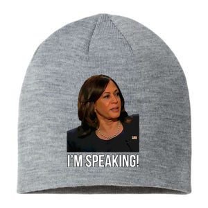 IM Speaking Kamala Harris Vice President Debate Vote Sustainable Beanie