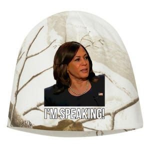 IM Speaking Kamala Harris Vice President Debate Vote Kati - Camo Knit Beanie