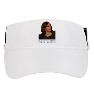 IM Speaking Kamala Harris Vice President Debate Vote Adult Drive Performance Visor