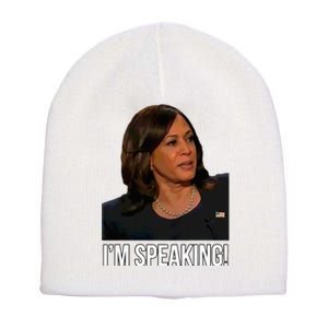 IM Speaking Kamala Harris Vice President Debate Vote Short Acrylic Beanie