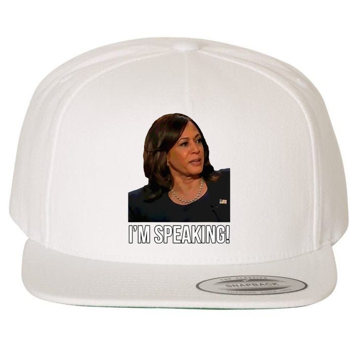 IM Speaking Kamala Harris Vice President Debate Vote Wool Snapback Cap