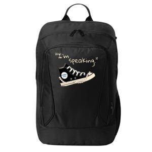 Im Speaking Kamalaharris 2024 Sneakers Vote For President City Backpack