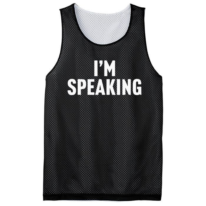 Im Speaking Kamala Harris 2024 Vice President Debate Mesh Reversible Basketball Jersey Tank