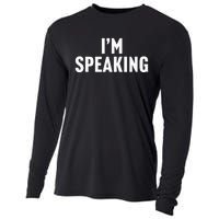 Im Speaking Kamala Harris 2024 Vice President Debate Cooling Performance Long Sleeve Crew